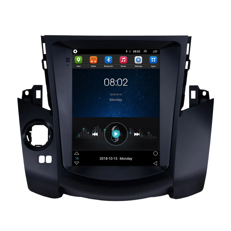 Android 9.7 인치 GPS 네비게이션 자동차 비디오 라디오 2009 년 2010 년 2011 년 2011 Toyota RAV4 블루투스 Aux WiFi 지원 4G