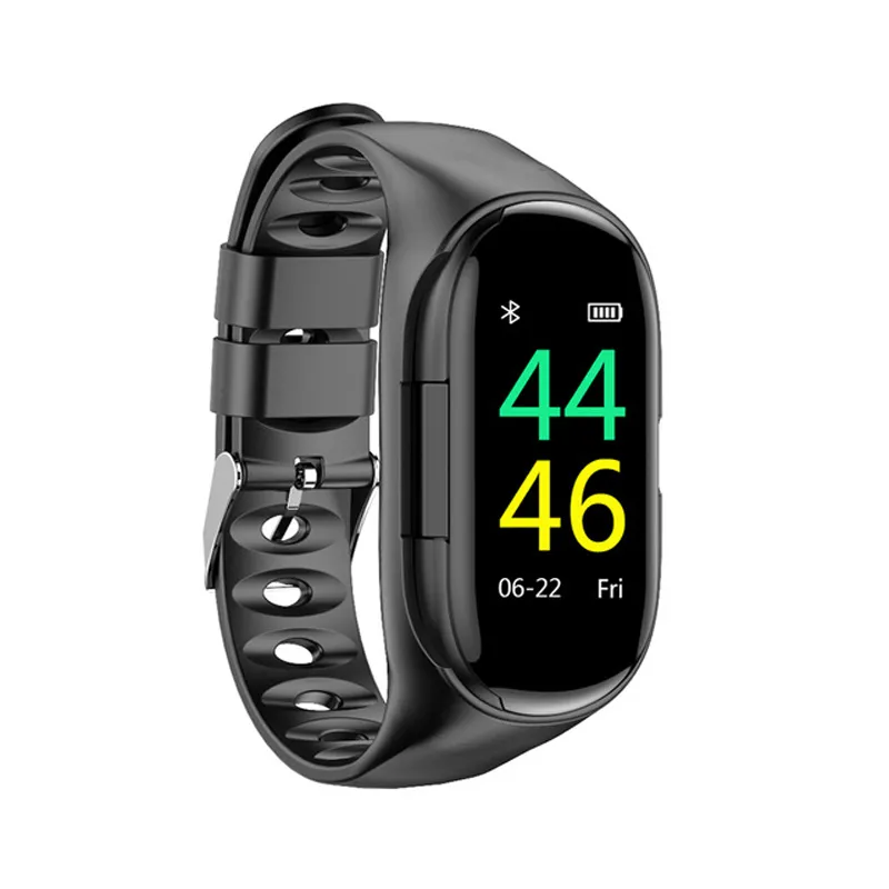 M1 Bluetooth Sans Fil Écouteurs Universels Bracelets Intelligents Suivi de Santé Podomètre Fréquence Cardiaque Moniteur de Pression Artérielle Bracelets pour HUAWEI iPhone