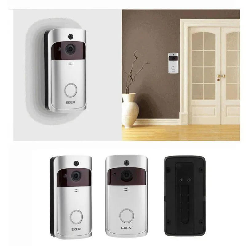 Campanello video originale EKEN V5 Smart Wireless WiFi Security Door Bell Registrazione visiva