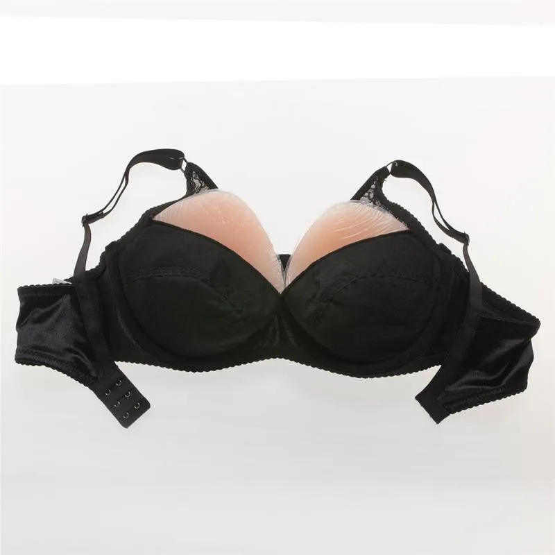 800g/Pair Classic Triangle Crossdresser Silicone Boobs + Sexy Lace And  Satin Pocket Crossdresser Bra Best Price From 75,2 €