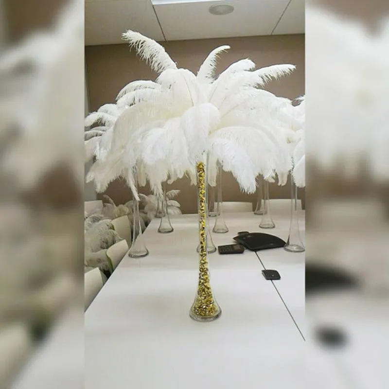 10 Piume Di Struzzo Naturali – 25-30 Cm, Per Centrotavola, Matrimoni E Decorazione Fai Da Te - copertina