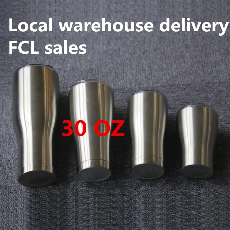 Curve Tumbler 30oz Stainless Steel Double Wall Vacuum Travel Mug with ...