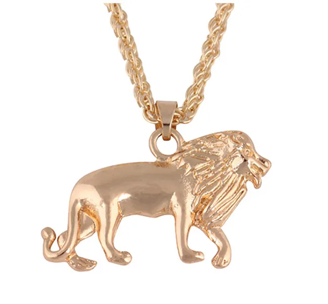 Collier tête de lion pour femme pendentif collier animal afrique lion éthiopien meilleur cadeau collier à breloques