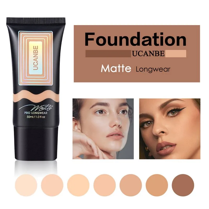 Ucanbe Foundation Foundation Face Base Nude Makijaż Naturalny Kolor Pełny Coverage Concealer Primer BB Cream 50 sztuk / partia DHL