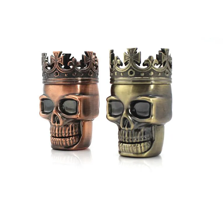 Skull Grinders metallo Fumo smerigliatrici 3 strati fumatori smerigliatrice mano del cranio Muller fumatori 150pcs Accessori CCA12505