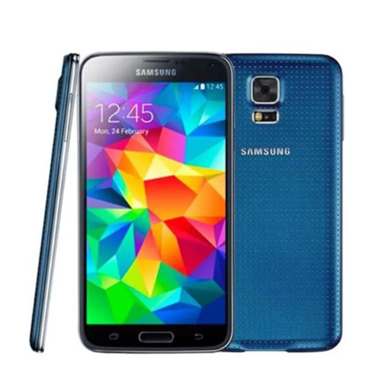 Original olåst Samsung S5 i9600 G900F G900A 5.1inch 2GB RAM 16GB ROM Quad Core 3G4G 16mp mobiltelefon