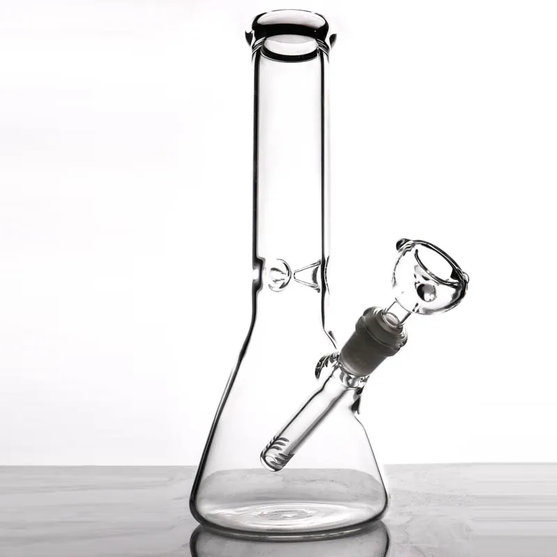 Beher dip bongs nargile balmumu yağı dab teçhizatlar basit tasarım borusu kafa su boruları 10.5 "cam mini bong için