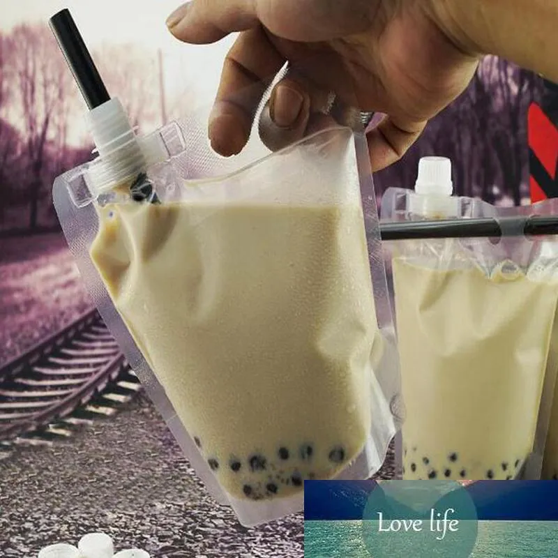 Stand-up Bubble Tea Drink Embalagens plásticas Bag bico Bolsa para suco de bebida líquida Leite Café