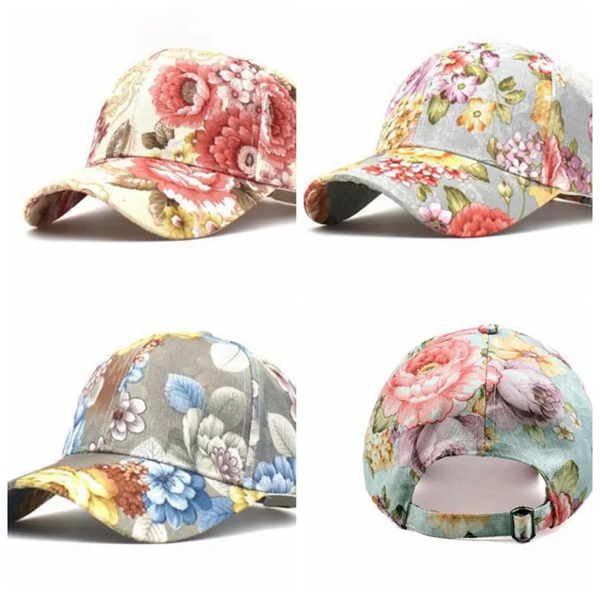 Womens cotton and linen baseball hat Trucker Ponycaps Cap Dad Hat Adjustable Size 3 colors LJJK2458