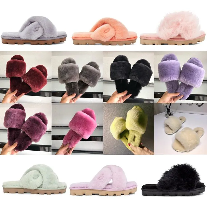 Fuzzalicious sheepskin slides deals