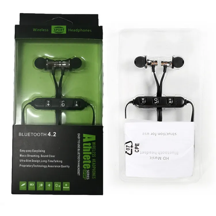 XT11 Magnetic Wireless Bluetooth Earphones Running Music Headset Neckband Sports Earbuds Earphones With Noise Cancelling Mic