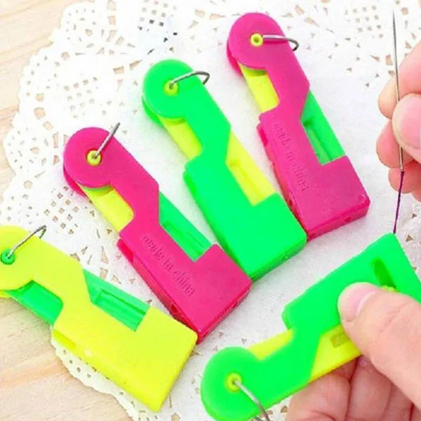 500pcs Plastic Automatic Needle Threader Sewing Machines Helpful Threader Home Craft Tools Accessories