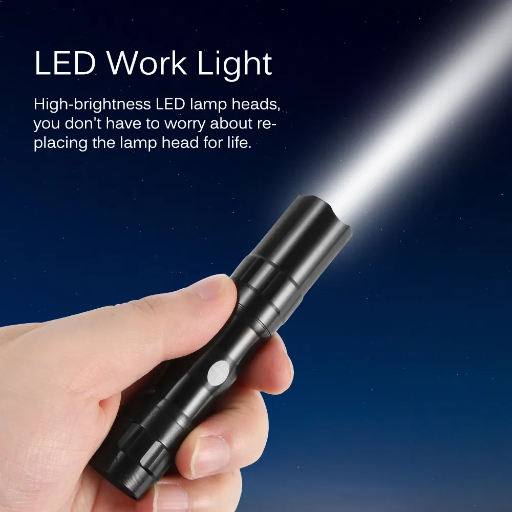 Mini LED Flashlight Pocket Handy LED Torchlight Waterproof Long Range Keychain Best Gift Present For Kids Children