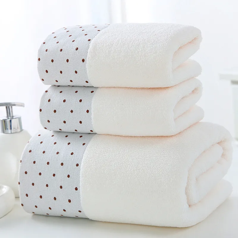 2set puur katoenen vlakte badhanddoek 32S handdoek strandhanddoek grote vierkante driedelige set, dik en absorberend zacht