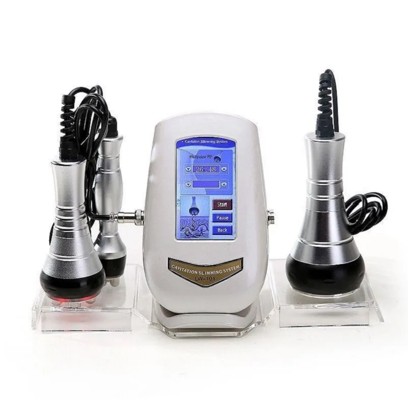 3 I 1 Ultraljudskavitation Body Slimming Machine Professional RF Radio Frekvens Vikt Anti Loss Cellulite Beauty Instrument