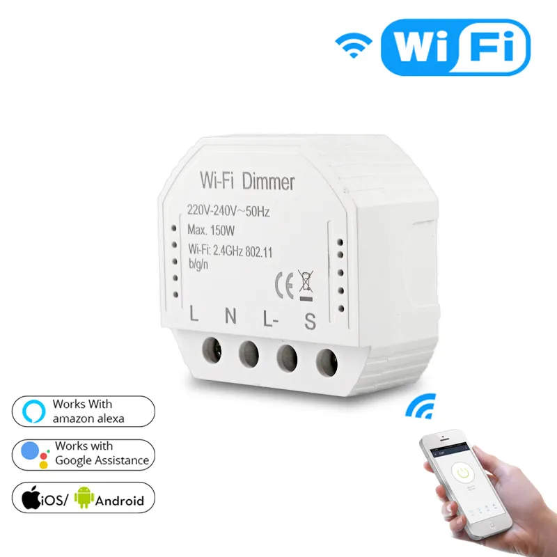 Interrupteur variateur connecté pour LED (Switch-E) avec neutre Wi