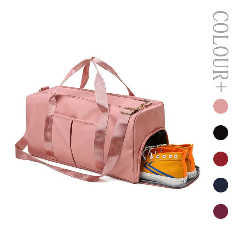 Multifunctionele Nylon Geheime Opslag Yoga Gym Grote Duffel s Unisex Reizen Waterdichte Casual Strand Oefening Bagage Tassen 15 Kleuren