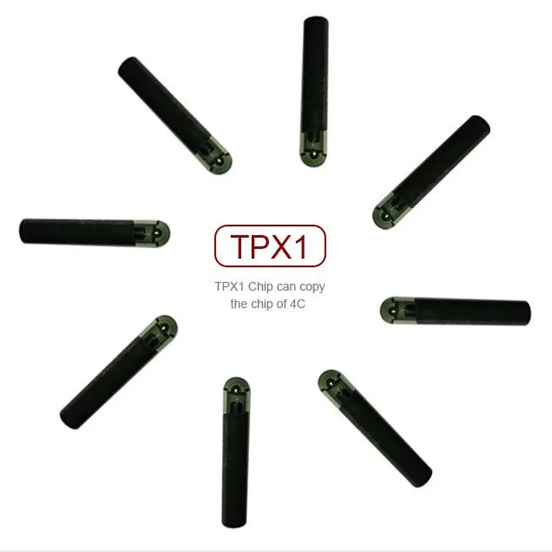 Слесарь поставляет оригинальный JMA TPX1 Cloner Transponder Chip Car Key Glass 4C чип