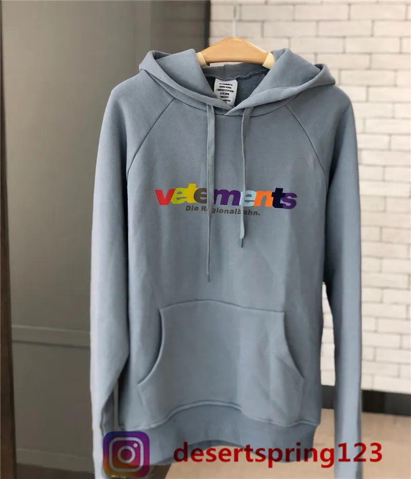Vetements die regionalbahn discount hoodie
