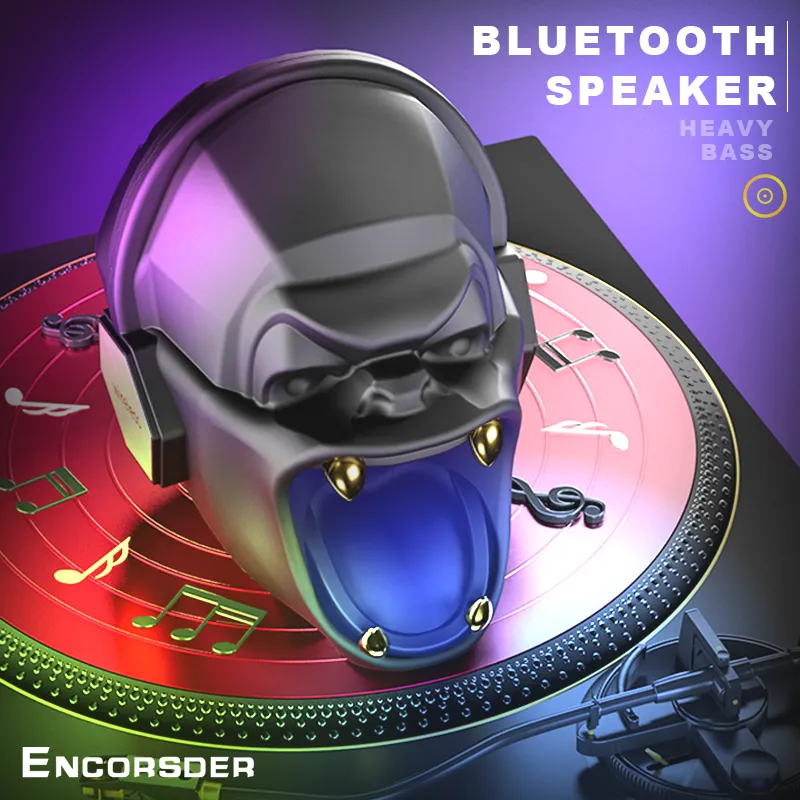 Портативный беспроводной динамик Череп Bluetooth Динамики Crystal Clear STEREO SOUND BOCH BOCH BASS Skull Головки Динамика