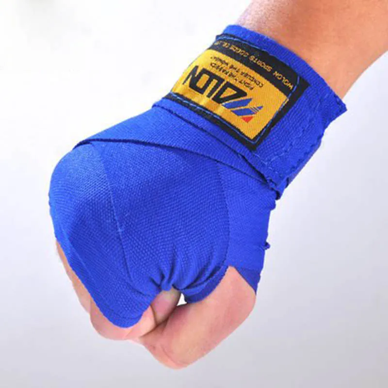 1 coppia/2 pezzi in cotone sport boxe boxe bandage sanda a mano avvolge per bambini uomini donne boxe allenamento guanto thai a mano