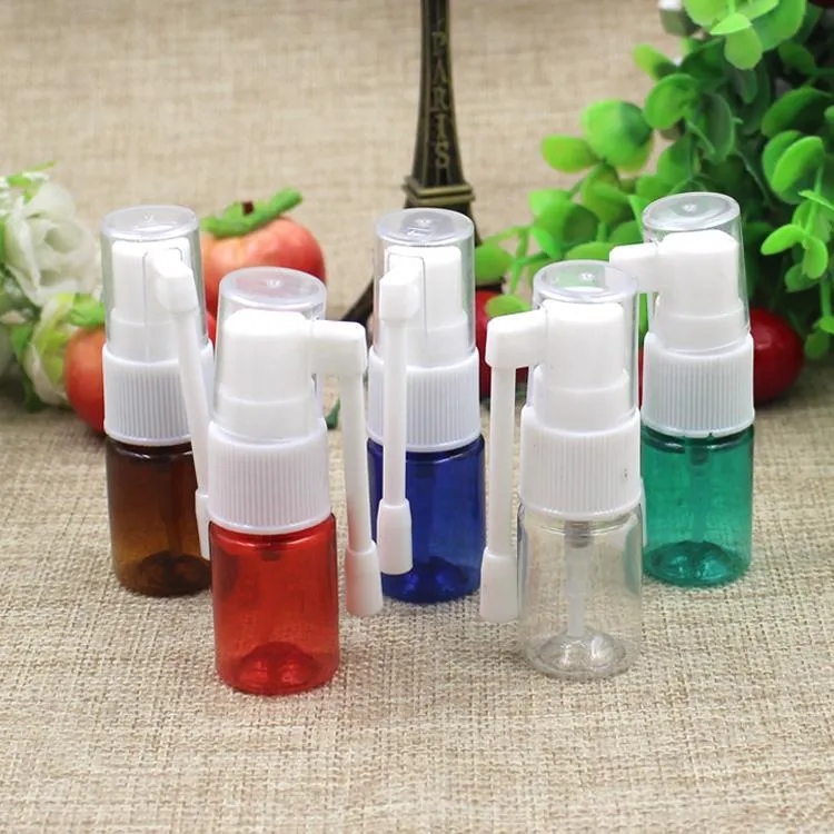 Partihandel-5ML Små prov Nasal Sprayflaska 360 grader Spray Kosmetisk Förpackningsflaska Kosmetik Förpackning
