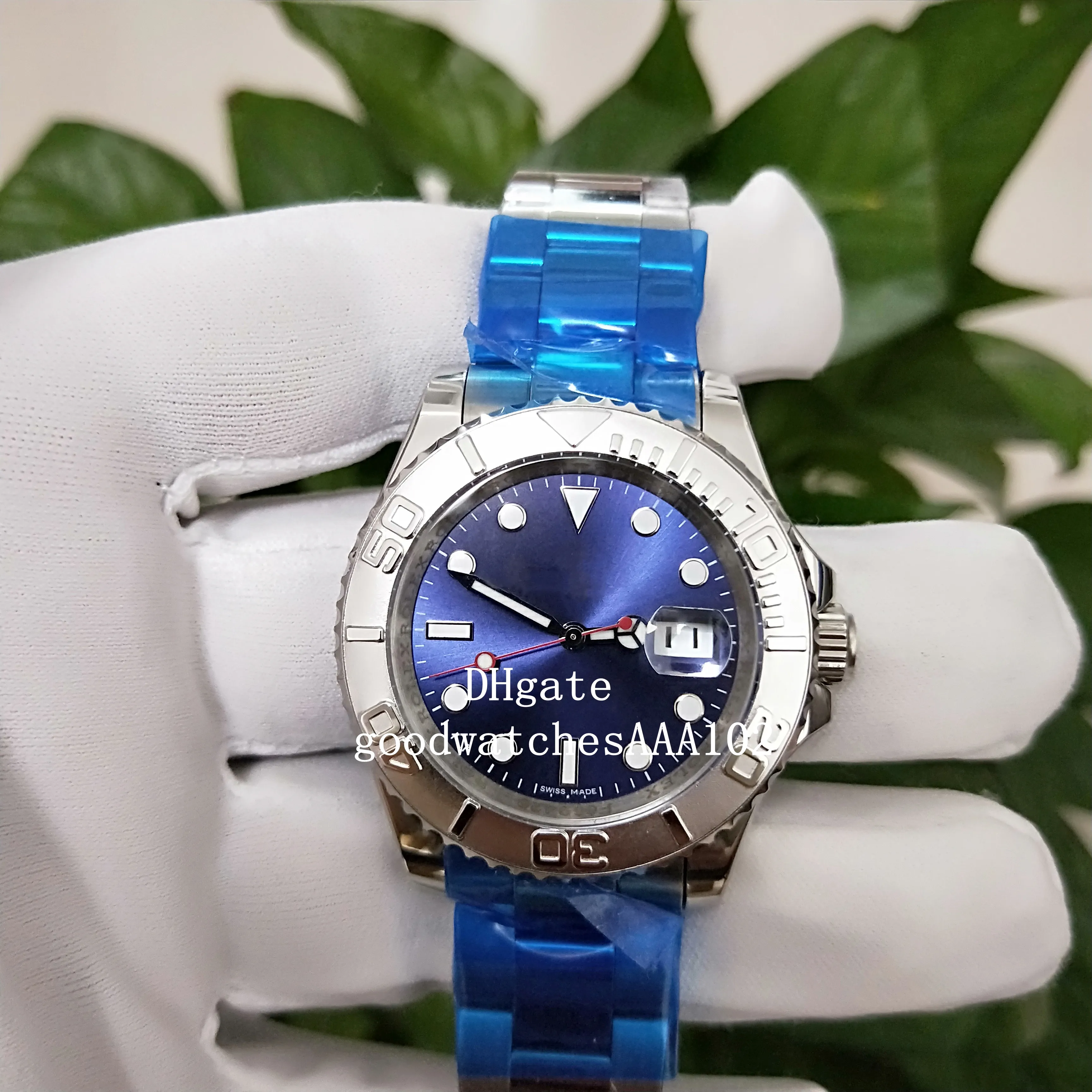 Orologio meccanico automatico 40 mm Blue Dialtura Biidirezionale Orologio da uomo rotante con 2024 Asia ETA 2813 Movimento