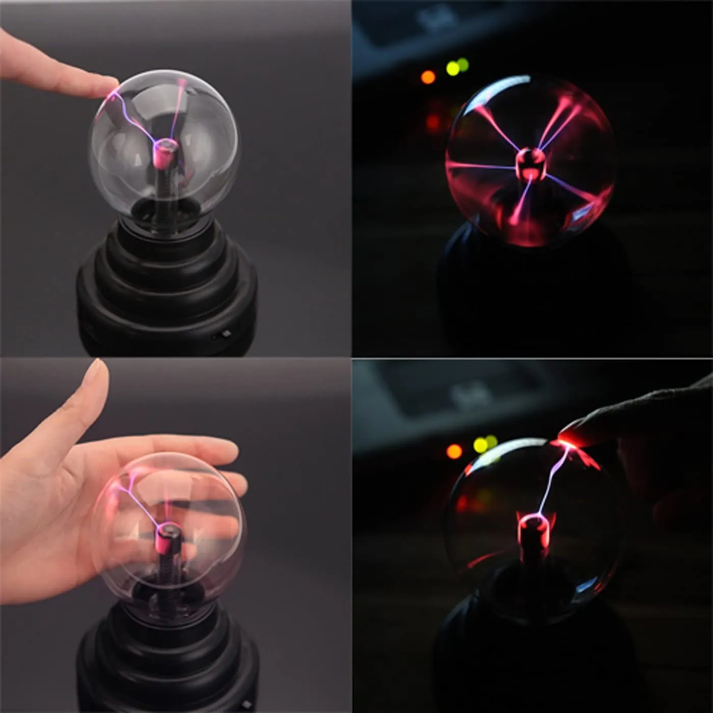 Électrique Magie Statique Plasma Boule de Lave Globe Nuit Lumière Lampe  Tactile