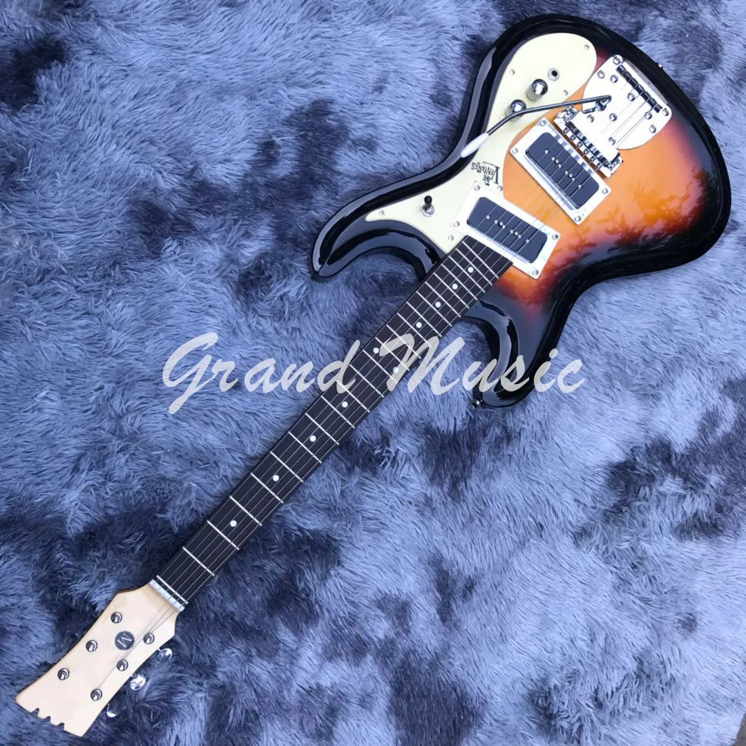 サンバーストの P90 ピックアップを備えたカスタム Mosrite 1966