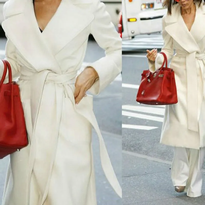 White cashmere coats top