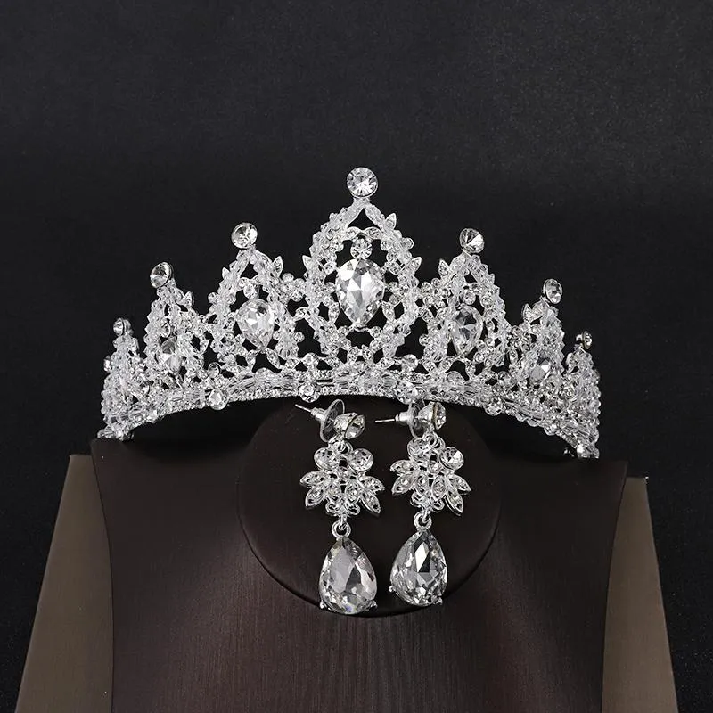 Couronne Diadème YallFF Prom Queen Crown Quinceanera Pageant Couronne Princesse Strass Cristal Couronnes De Mariée Diadèmes pour Women211O