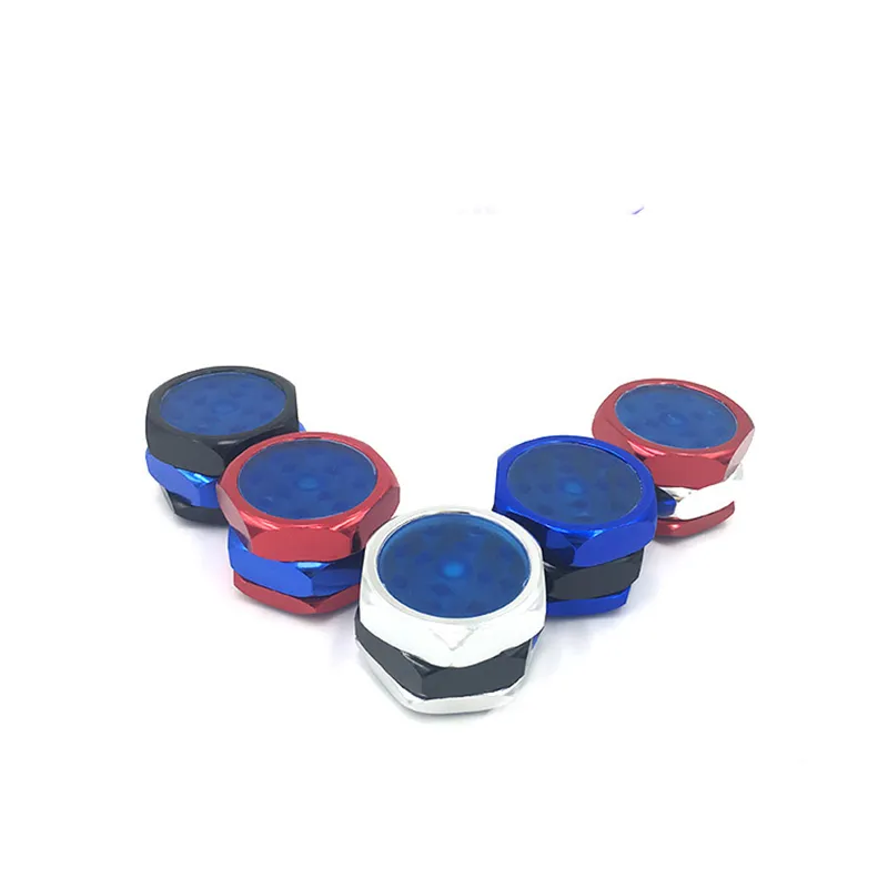 New Herb Grinder Screw Metal Forma seco Herb vaporizador do arco-íris Diâmetro 40 milímetros liga de alumínio Grinders Tobacco Britadeiras GR301