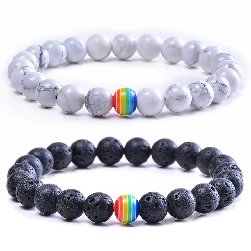 6 Braccialetti LGBTQ Pride Arcobaleno In Nylon – Regolabili, Unisex, Per Feste, Eventi E Orgoglio Gay - 3
