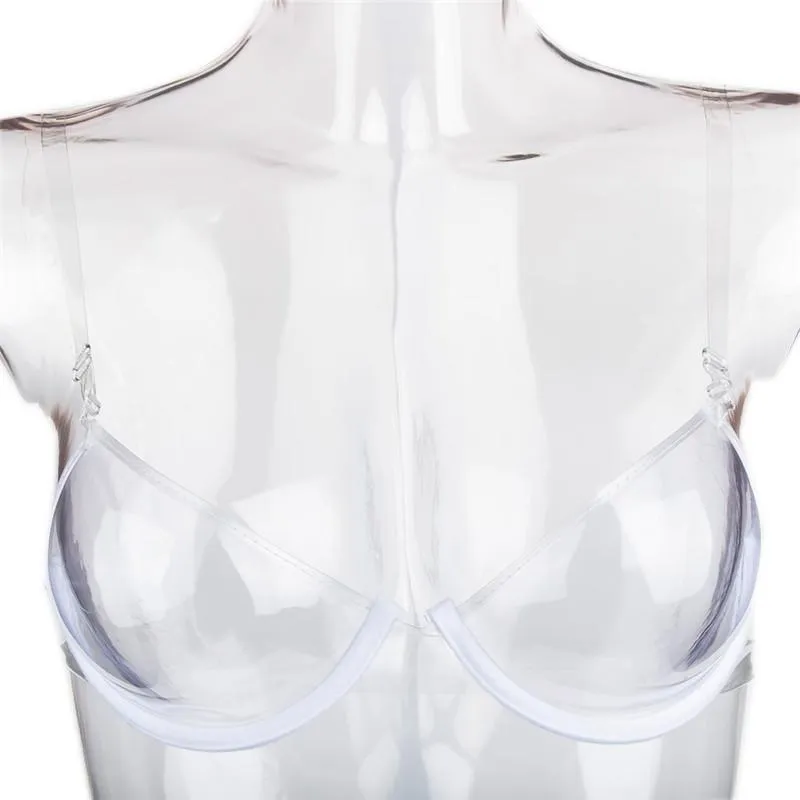 Strap Clear Plastic Bra Transparent Underwear Bra Bra Disposable Sexy High  Heels for Women for Lingerie, Clear, Small : : Clothing, Shoes &  Accessories