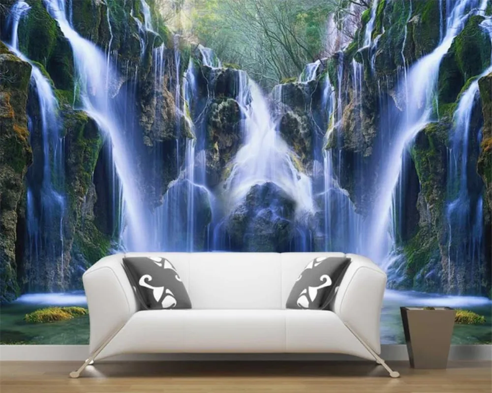 3D Modern Silk Wallpaper Custom Size Fantasy Waterfall Landscape for Living  Room Bedroom from Dhgate Wallpapers - price 35.18, image size:1000x800