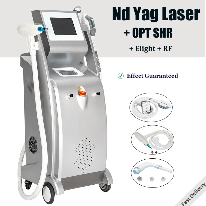 5 em 1 máquina multifuncional laser ipl remoção de cabelo nd yag lasers tatuagem removedor equipamento rf face elevador de beleza dispositivos