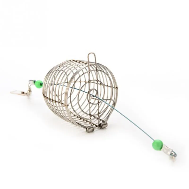 Stainless Steel Bottom Feeder Fish Bait Cage With Feeder And Lure