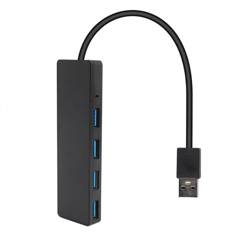 4-портовый USB 3.0 Ultra Slim данных High Speed ​​Hub Внешний сплиттер для ноутбука, портативного компьютера, USB флэш-накопители JK2008XB