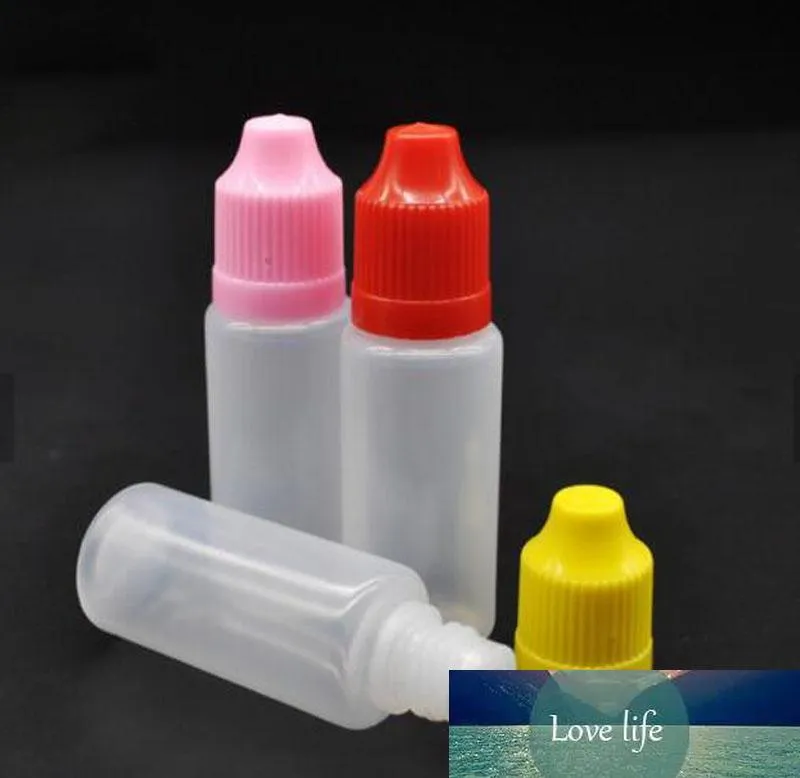 Venta al por mayor 15ml suave LDPE Botellas de plástico líquido vacío E Jugo Botella de plástico 15 ml para el aceite de vape Eliquid