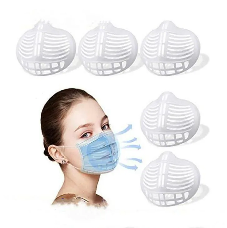Beugel Lippenstift Siliconen Bescherming Stand Masker Inner Ondersteuning Verbetering van Ademhaling Soepel Maskers Bescherming Frame Tool Accessoire OOA9147