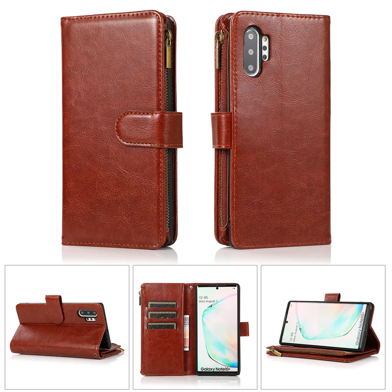 Flip lederen kisten voor Samsung Galaxy S20 S10 S10E S9 S8 S8 Plus Note 20 10 Pro S10/Note20 Lite Cards Wallet Cover