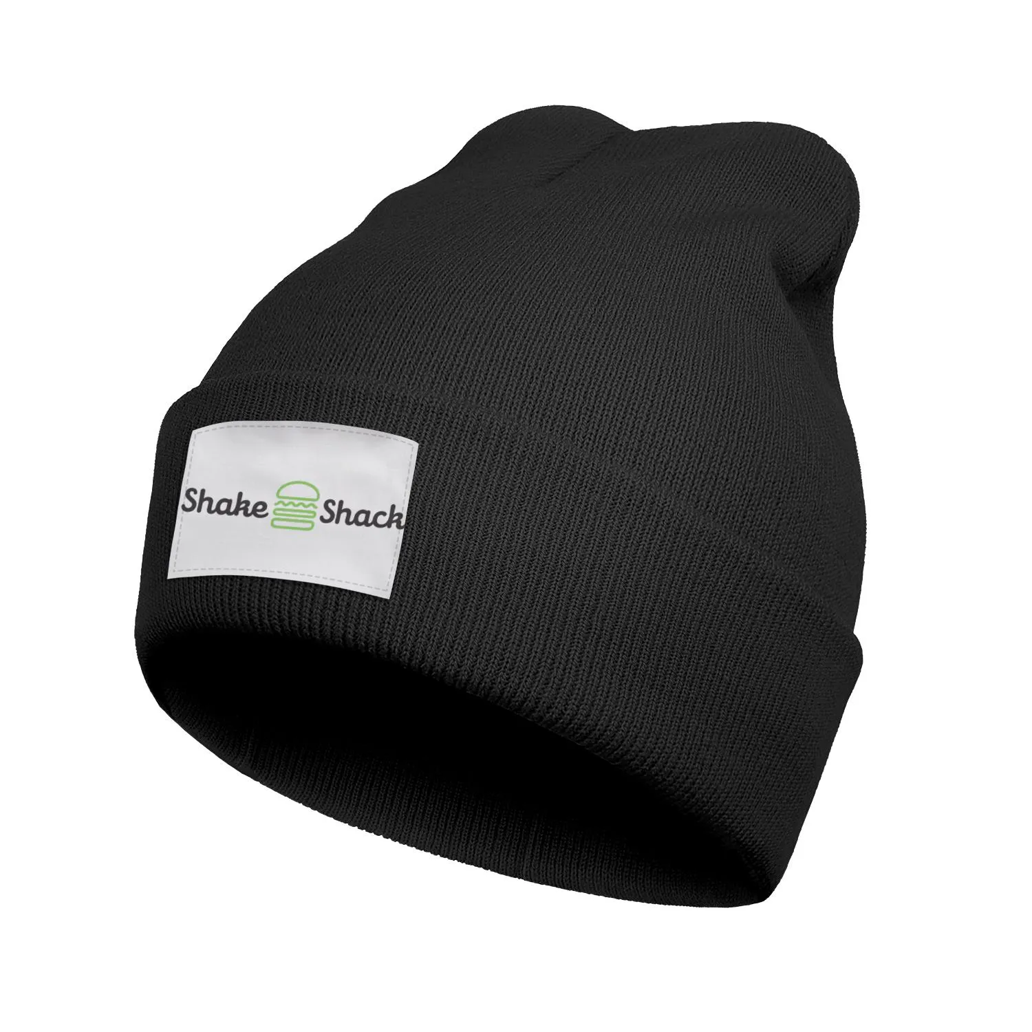 Fashion shake shack logo Winter Warm Watch Beanie Hat Cuffed Plain Cappelli Sqaure Scottsdale Shake Shack Burger Dog270Q