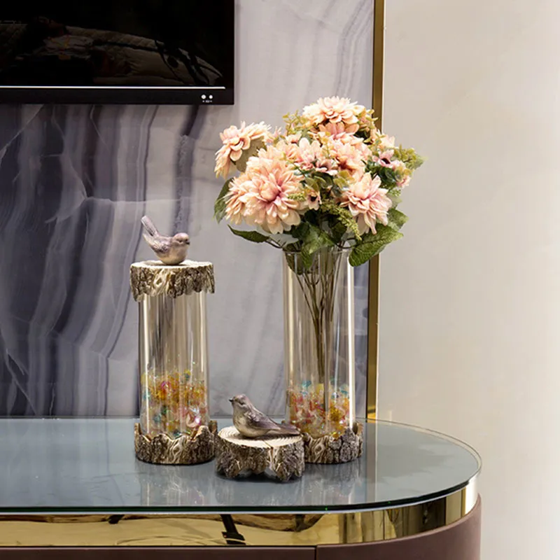 Juego de 4 jarrones de flores de cerámica, pequeños jarrones decorativos,  moderno jarrón floral esmaltado para decoración del hogar, centros de mesa