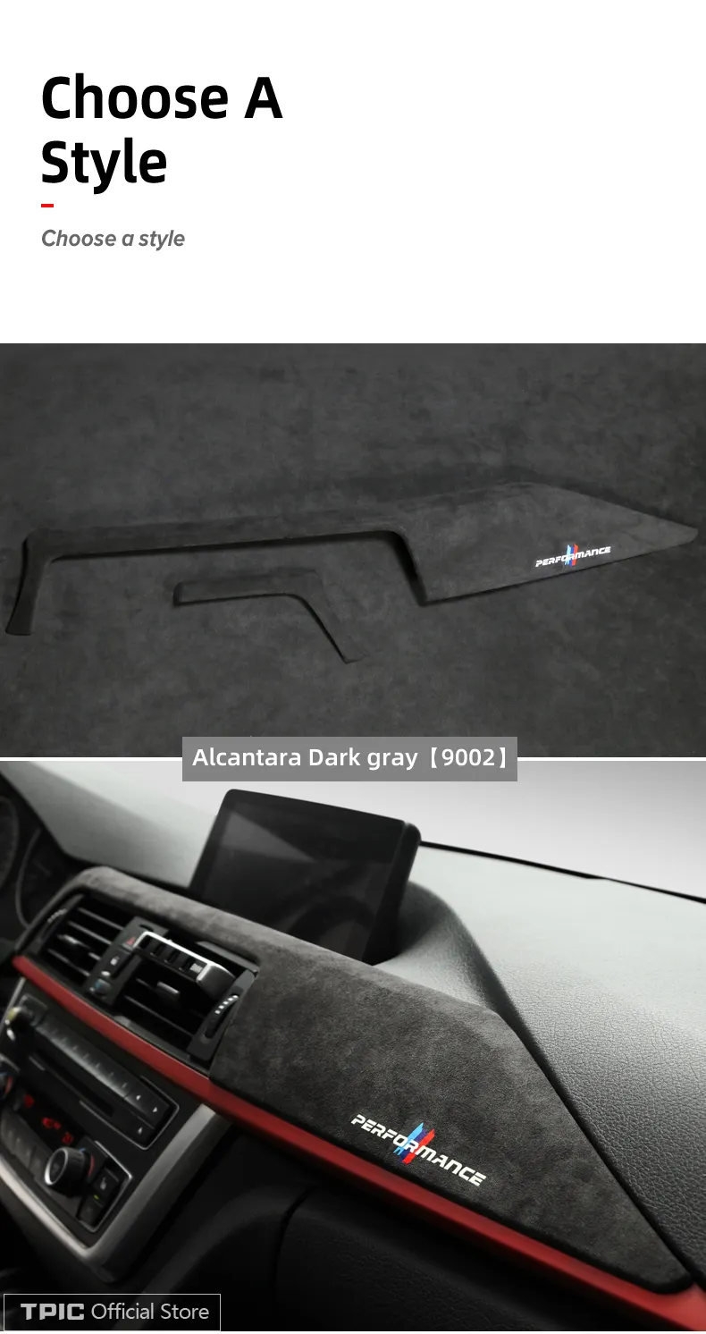 Alcantara Wrap Car Dashboard Panel Abs Cover Trim Car Interior