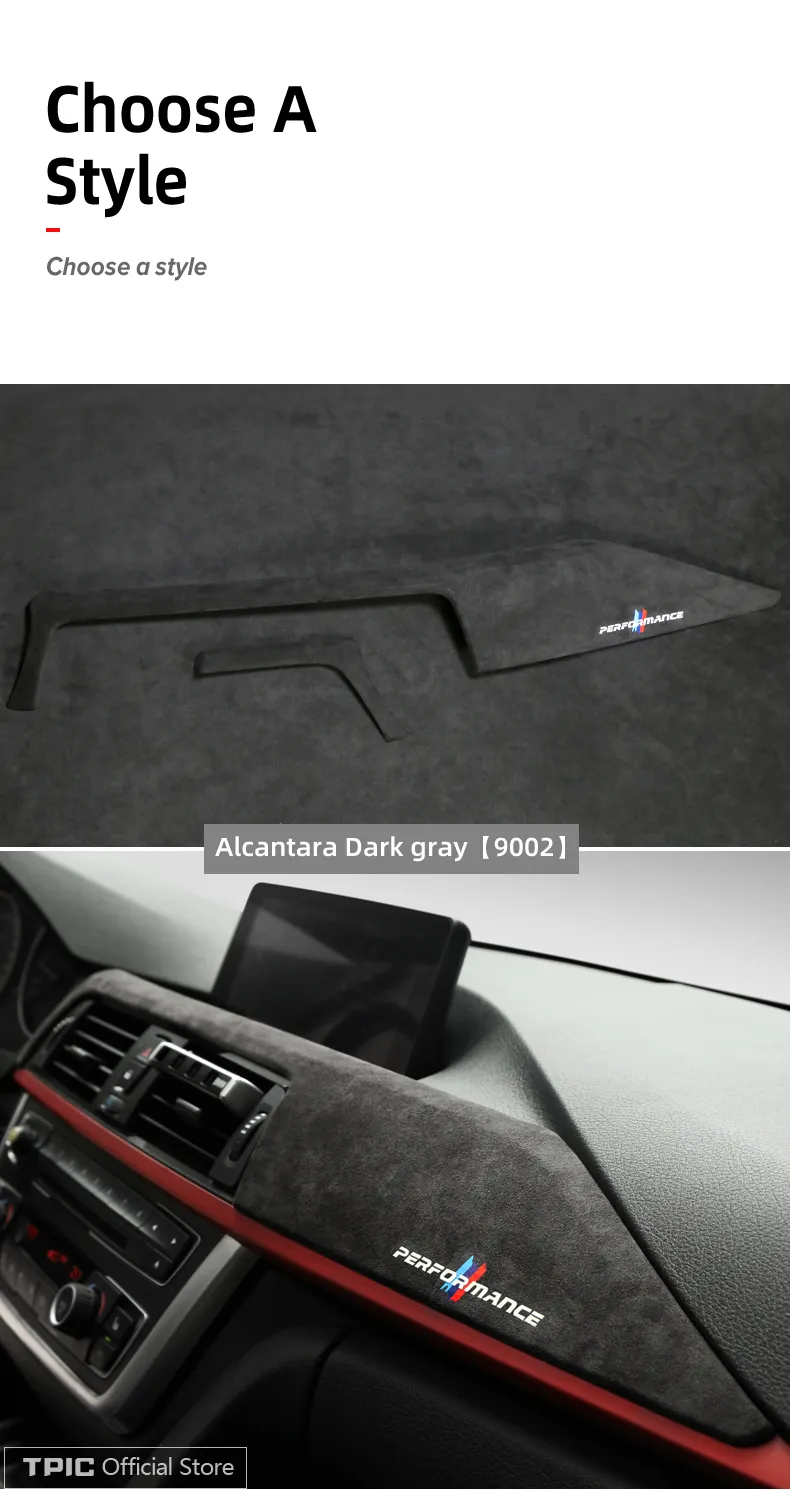 BMW F30 F31 F32 F34 F36 3GT 3 4 Series Alcantara Dashboard Cover