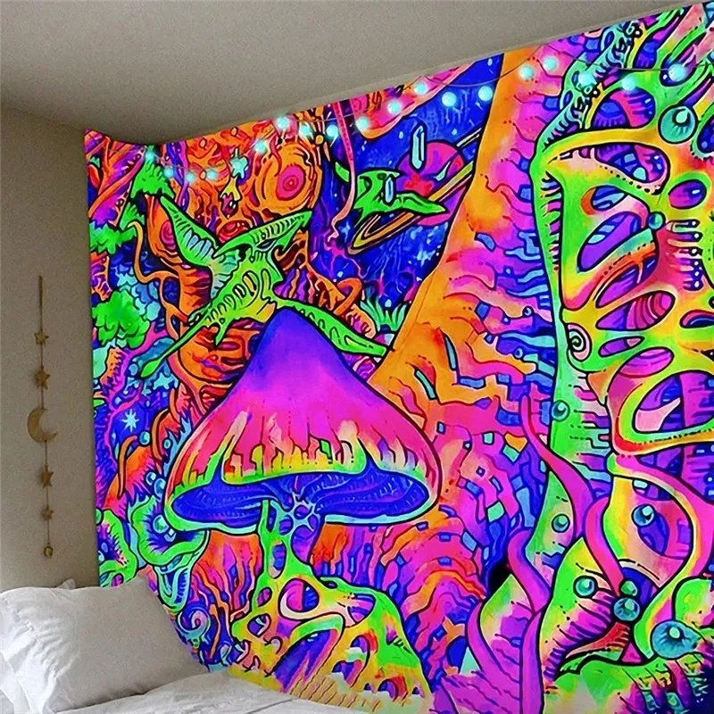 3D wall hanging Tapestry Hippie Wall Hanging Wandkleed Tapestry Fabric Beach Cloth Rug boho decor