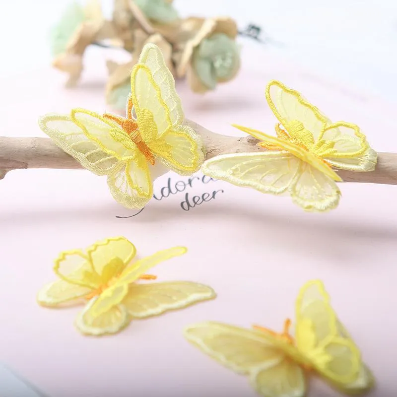Butterfly Patches 3D Lace Fabric Embroidery Headwear Diy Doll Clothes  Hangers Sewing Supplies Decorate Accessories From Homedod, $7.7
