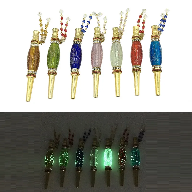 Metal Luminous Hookah Mouthpiece Mouth Tips Jewelry Alloy Shisha Hookah
