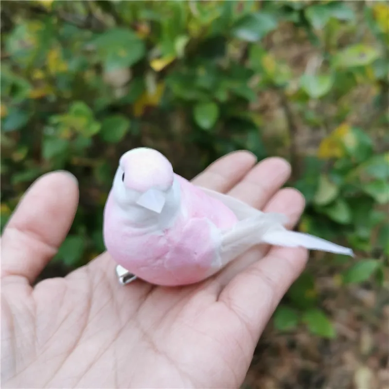 Toys for Kids, 12pcs Feather Birds Artificial Foam Birds Outdoor