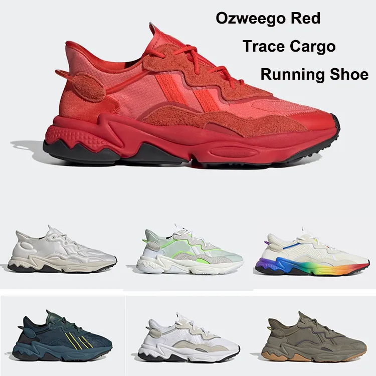 Trace Cargo Raw Khaki Pride Pusha T Tech Mineral OzWeego Grå Fyra Running Skor Glory Red Signal Green Core Black Trainer Sport Sneakers